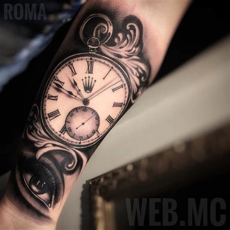 tatuaje rolex|rolex pocket watch tattoo.